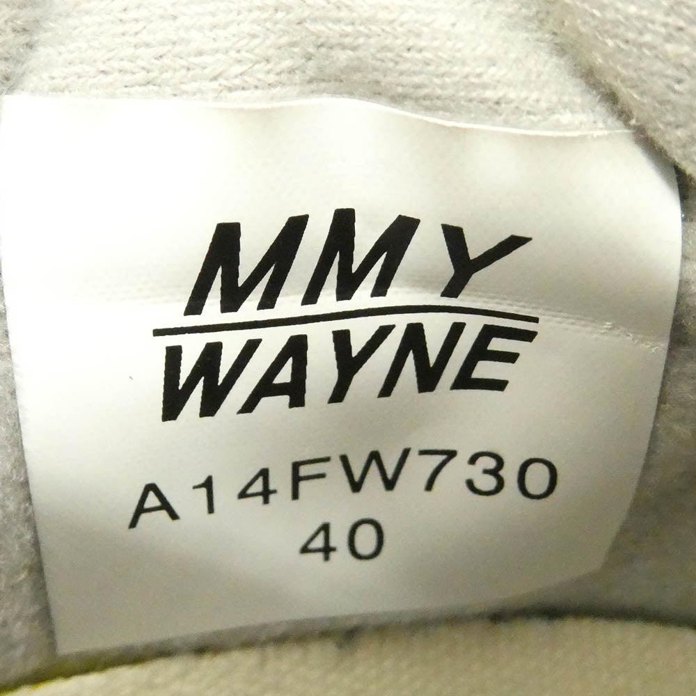 Maison MIHARA YASUHIRO メゾンミハラヤスヒロ 25SS A14FW730 WAYNE OG Sole Long Hair Suede Low-top Sneaker ウェイン オリジナルソール ロングヘアースウェード ローカットスニーカー グレー系 ホワイト系 EU40【中古】