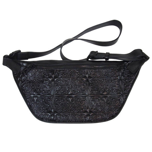 DEAL DESIGN ディールデザイン real leather shoulder bag レザー ロゴ ショルダーバッグ ブラック系【中古】