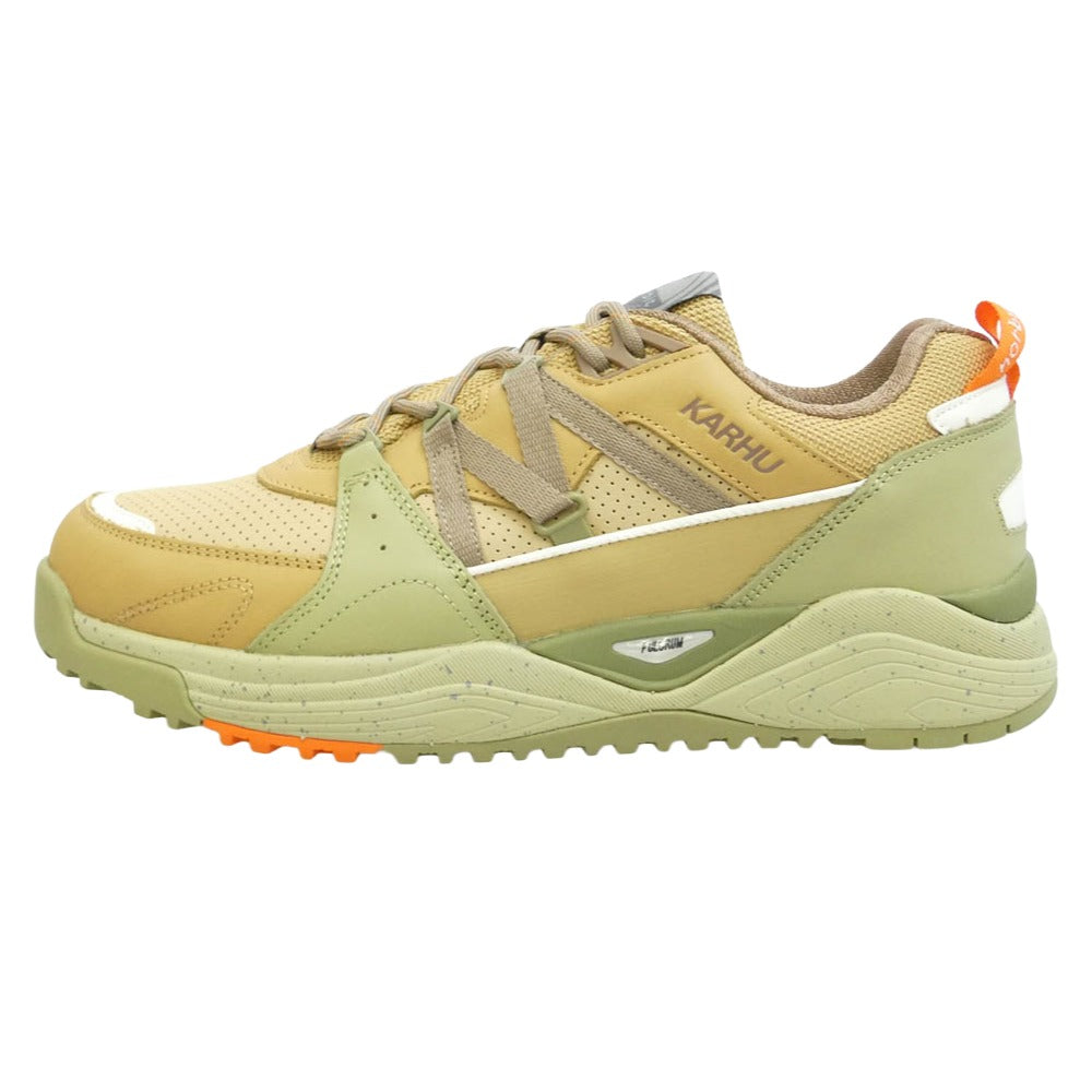 カルフ KARHU NOR0001 × Norbit FUSION XC WP ノービット フュージョン HAVE A NICE HIKE SAGE GREEN BEIGE ランニングシューズ ローカットスニーカー モスグリーン系 ベージュ系 US10【新古品】【未使用】【中古】 カルフ NOR0001 × Norbit FUSION XC WP ノービット フュージョン HAVE