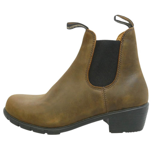 ブランドストーン 1673 Elastic Leather Chelsea Lug Boots エラスティック スエード レザー サイドゴア チェルシー ショート ブーツ ブラウン系 UK7【美品】【中古】