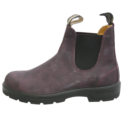 ブランドストーン 2448 Leather Chelsea Lug Boots スエード レザー サイドゴア チェルシー ショート ブーツ パープル系 UK9【美品】【中古】