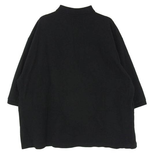 ANCELLM アンセルム ANC-CT104 S/S POLO SHIRT 鹿の子 半袖 ポロシャツ ブラック系 2【中古】