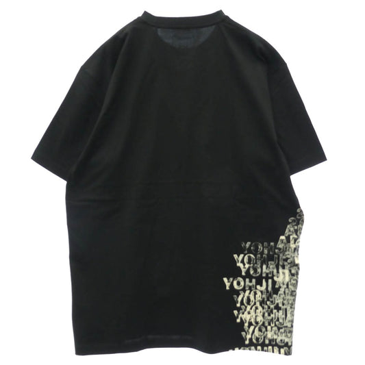 Y-3 Yohji Yamamoto ワイスリー ヨウジヤマモト 26AW KR2223 GFX SHORT SLEEVE TEE ロゴグラフィック サイドプリント 半袖 Tシャツ ブラック系 L【極上美品】【中古】