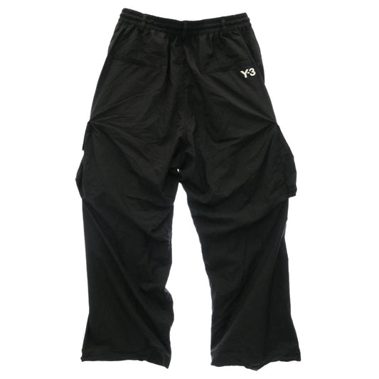 Y-3 Yohji Yamamoto ワイスリー ヨウジヤマモト KF1087 NYLON WIRED 3 STRIPES CARGO PANTS 3ストライプス ナイロン ワイヤー カーゴパンツ ブラック系 M【極上美品】【中古】