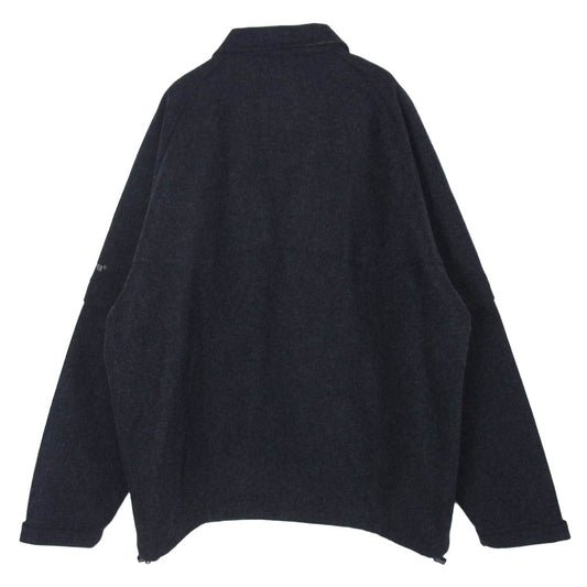 A BATHING APE アベイシングエイプ 00s GORE WINDSTOPPER メルトン ウール ジャケット ダークグレー系 L【中古】