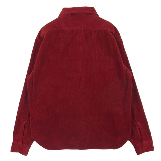 TENDERLOIN テンダーロイン CORDUROY SHT コーデュロイ 長袖 シャツ コットン 日本製 レッド系 XS【中古】