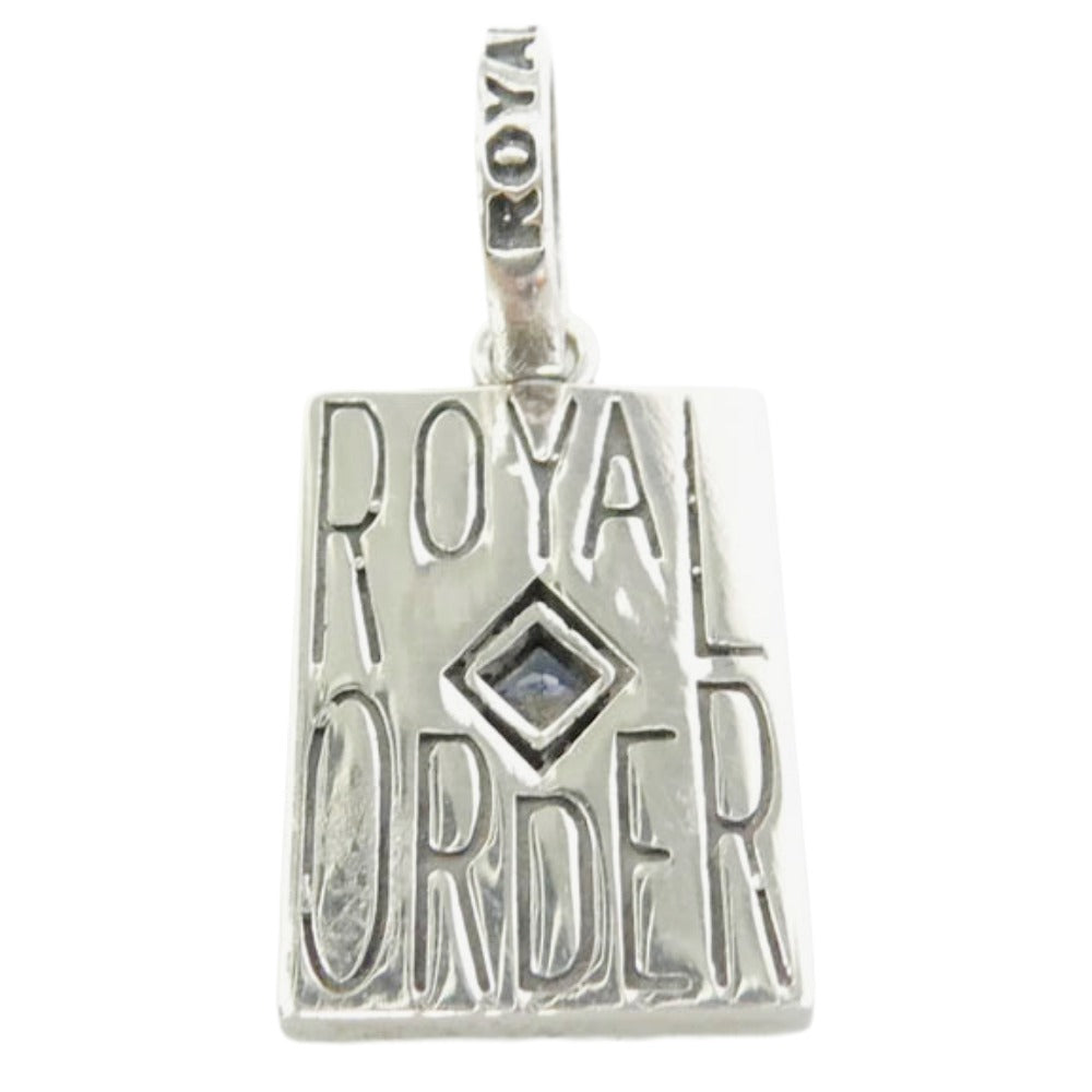  ORDER ロイヤルオーダー SP110-S ACE OF DIAMOND with sapphire エースオブダイヤモンド サファイア ペンダントトップ シルバー系【中古】 ROYAL ORDER ロイヤルオーダー SP110-S ACE OF DIAMOND with sapphire