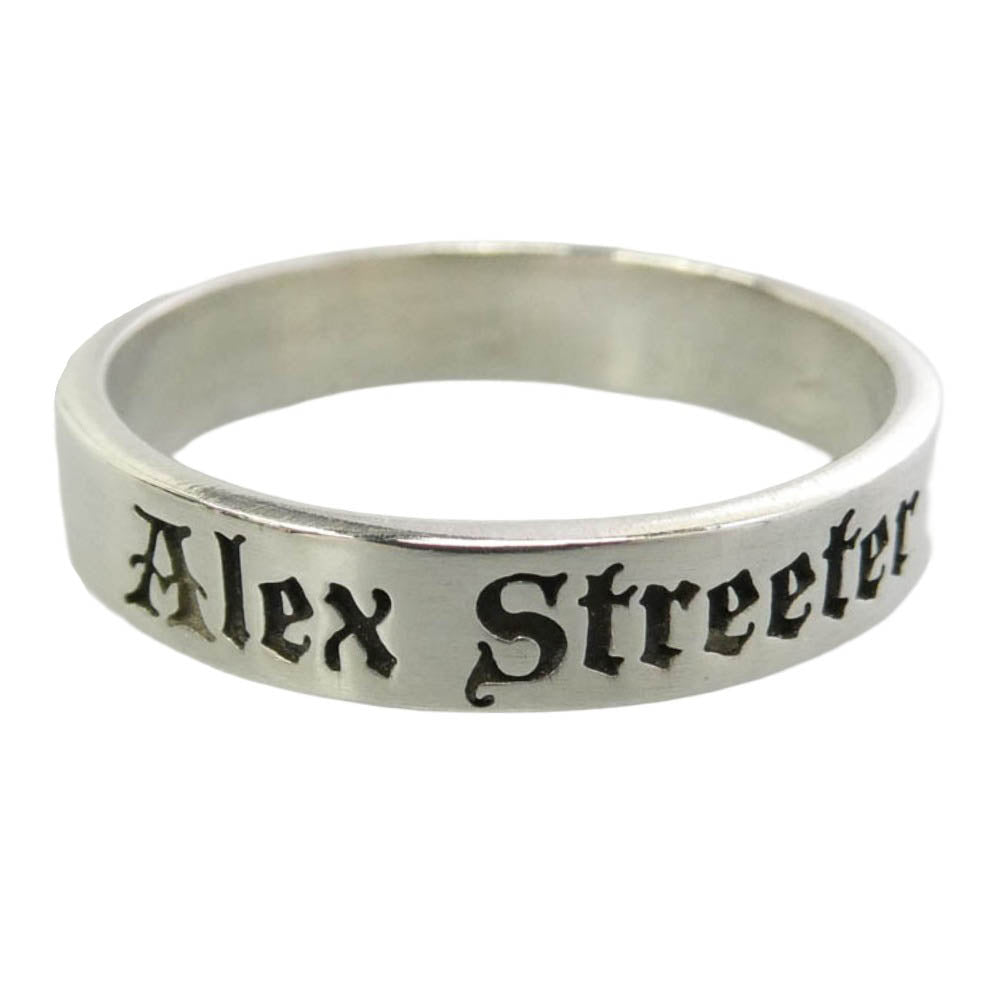 ALEX STREETER アレックスストリーター 1971 ロゴ スペーサー リング シルバー系 約20号【中古】 ALEX STREETER アレックスストリーター 1971 ロゴ スペーサー リング