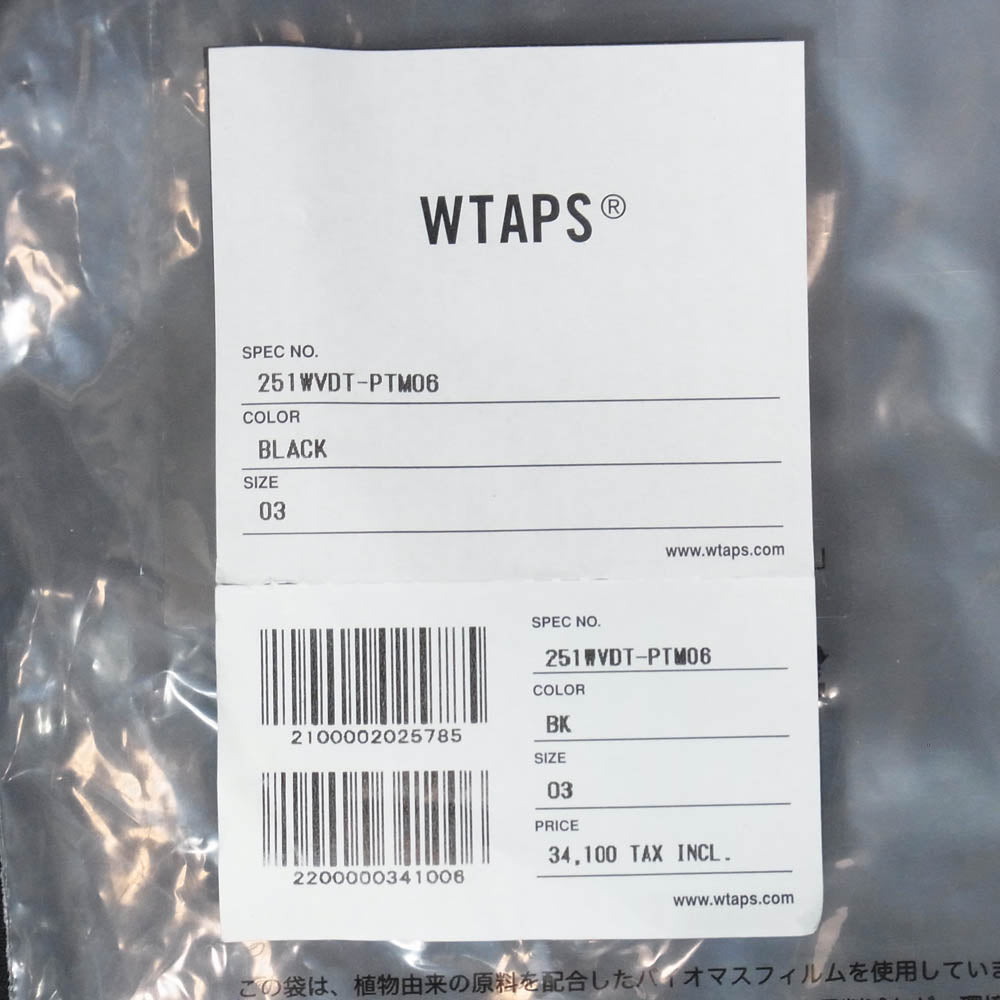 WTAPS ダブルタップス 25SS 251WVDT-PTM06 SHORTS COTTON RIPSTOP ショート コットン リップストップ カーゴショーツ ハーフパンツ X03 ブラック系 3【中古】