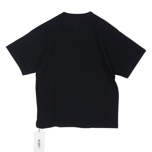 WTAPS ダブルタップス 24SS 241ATDT-CSM21 ACADEMY SS COTTON COLLEGE アカデミー ショートスリーブ コットン カレッジ Tシャツ 半袖カットソー X03 ブラック系 3【新古品】【未使用】【中古】