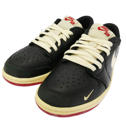 NIKE ナイキ IB8958-001 × Nigel Sylvester Air Jordan 1 Retro Low OG Better With Time AJ1 ナイジェル シルベスター エアジョーダン1 レトロ ロー OG ローカットスニーカー ブラック系 ホワイト系 26.5cm【新古品】【未使用】【中古】