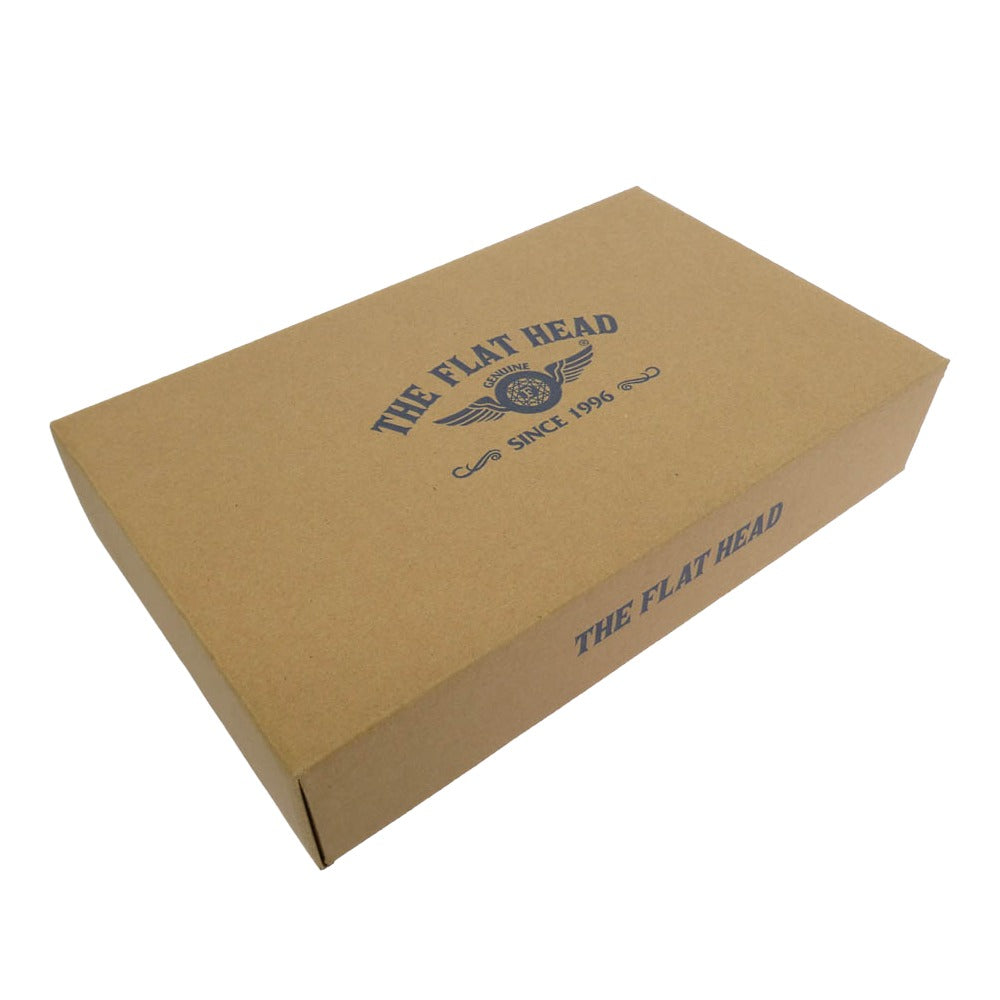 THE FLAT HEAD ザフラットヘッド FN-WLZ4-7Z5 Full Zip Wallet ディアスキン キルティング ラウンドジップ ウォレット ブラック系【極上美品】【中古】