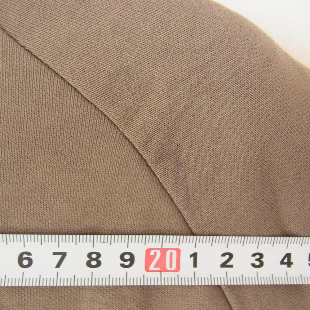1piu1uguale3 ウノピュウノウグァーレトレ MRT361 CTN062 113 ROUND BIG TEE ラウンド ビッグ 半袖 Tシャツ サイズ Sサイズ カーキ系 3【中古】