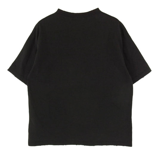 1piu1uguale3 ウノピュウノウグァーレトレ MRT366 COT423 113 S/S VINTAGE CREW ヴィンテージ クルーネック ロゴ 半袖 Tシャツ ブラック系 4【極上美品】【中古】
