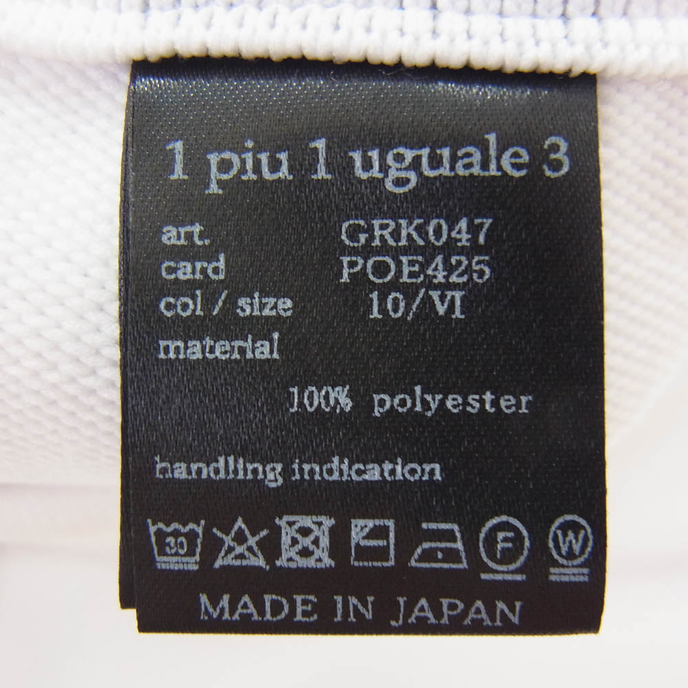 1piu1uguale3 ウノピュウノウグァーレトレ GRK047 POE425 113 GOLF ゴルフ 戸賀敬城別注 KNIT SHORTS ニット ショーツ ハーフ ショートパンツ 白 ホワイト系 6【美品】【中古】