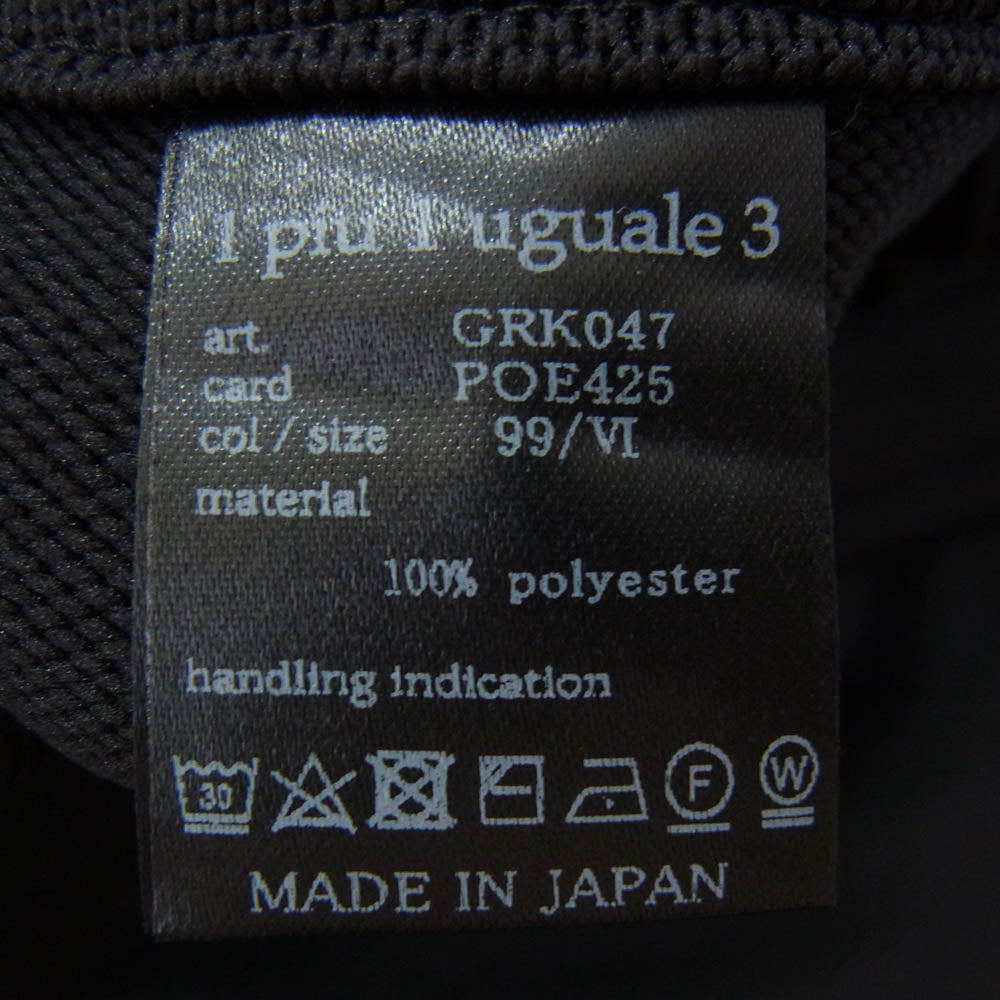 1piu1uguale3 ウノピュウノウグァーレトレ GRK047 POE425 113 GOLF ゴルフ 戸賀敬城別注 KNIT SHORTS ニット ショーツ ハーフ ショートパンツ 黒 ブラック系 6【美品】【中古】