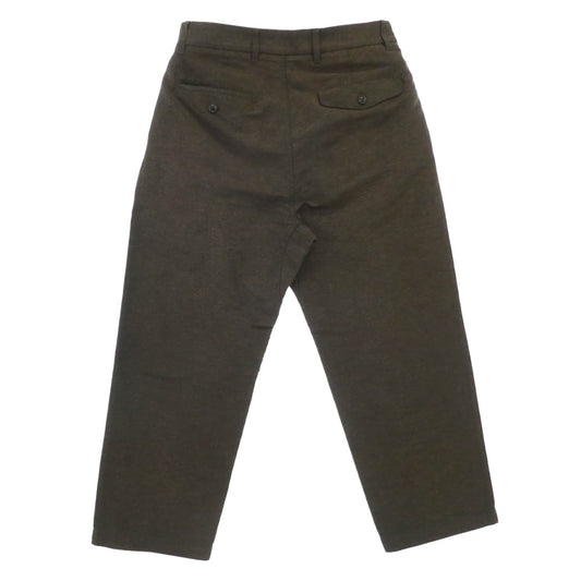 nanamica ナナミカ SUCS056 Wide Pants コットン ヘンプ ワンタック ワイド パンツ スラックス ブラウン系 30【中古】