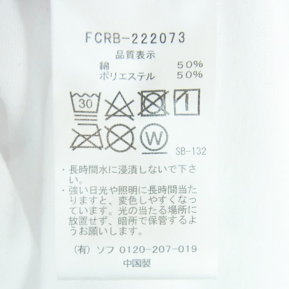 F.C.R.B. エフシーアールビー 22AW FCRB-222073 AUTHENTIC TEAM POCKET TEE オーセンティック チーム 長袖 ロングスリーブ ポケット Tシャツ カットソー ホワイト系 XL【中古】