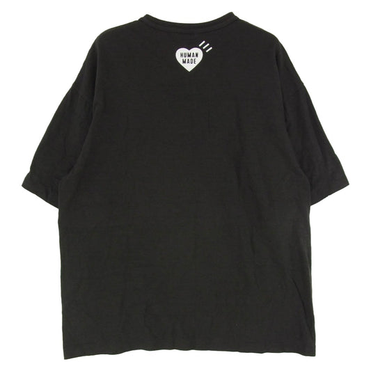 HUMAN MADE ヒューマンメイド DRY ALLS GRAPHIC LOGO TEE ロゴ グラフィック コットンスラブ生地 半袖 Tシャツ ブラック系 2XL【中古】