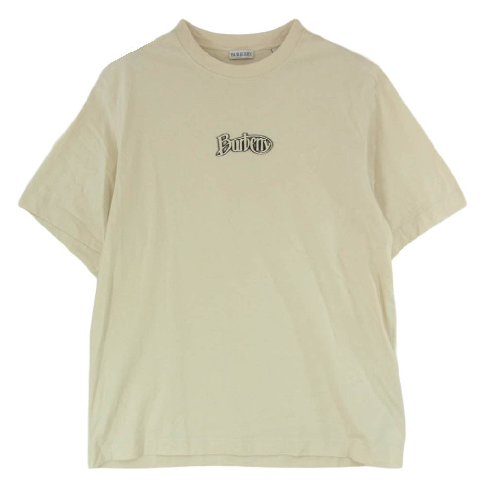BURBERRY バーバリー 8097532 コットンジャージー フロッキー加工 アーカイブ ロゴ 半袖 Tシャツ オフホワイト系 XL【中古】 BURBERRY バーバリー 8097532 コットンジャージー フロッキー加工