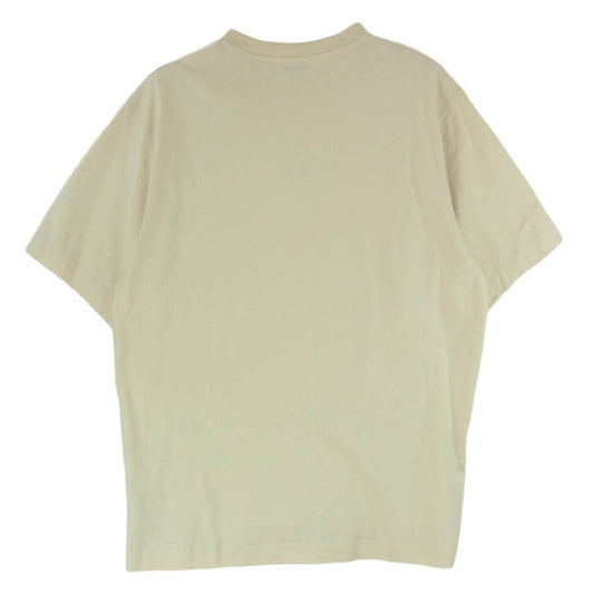 BURBERRY バーバリー 8097532 コットンジャージー フロッキー加工 アーカイブ ロゴ 半袖 Tシャツ オフホワイト系 XL【中古】