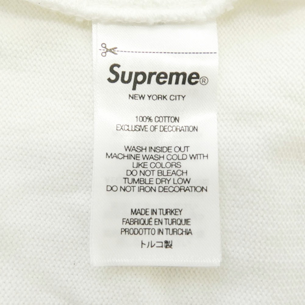 Supreme シュプリーム 24SS 99 L/S Football Top フットボール クルーネック 長袖 カットソー ホワイト ホワイト系 L【中古】