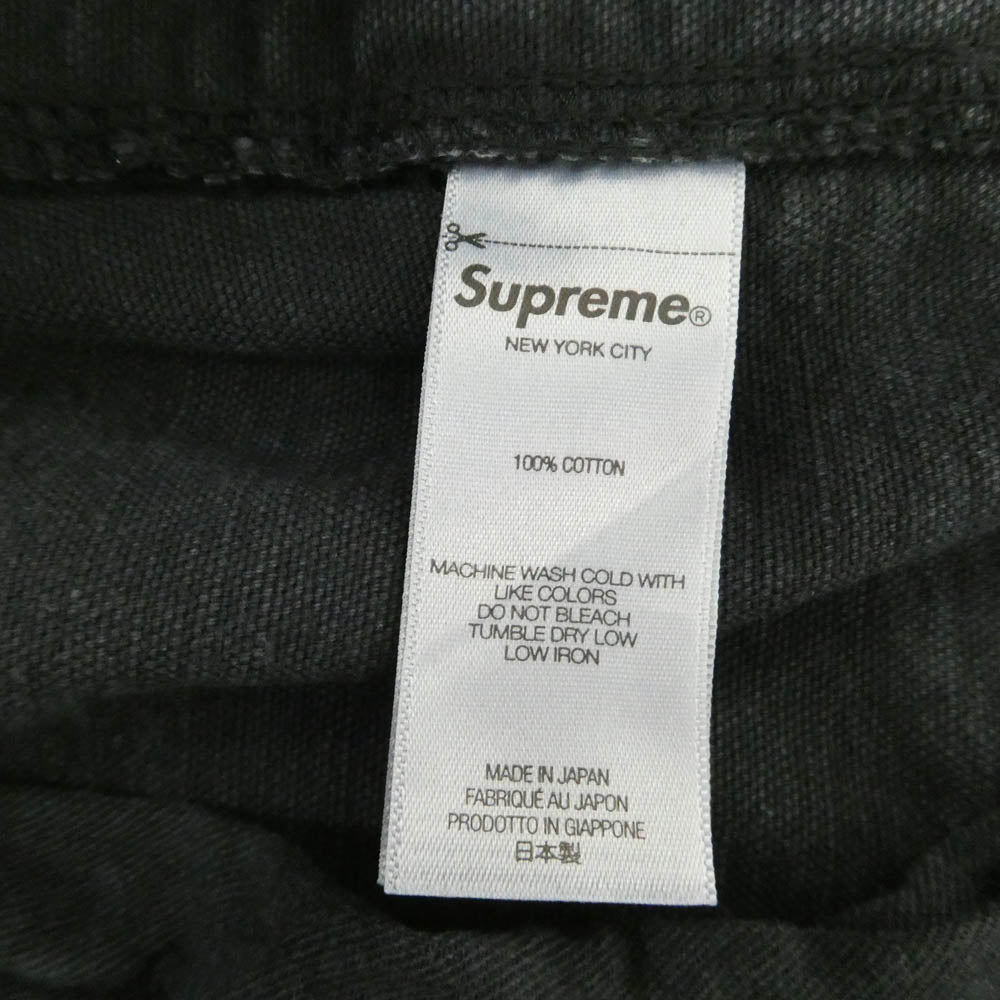 Supreme シュプリーム 26SS Worn Double Knee Painter Pant ウォーン ダブル ニー ペインター パンツ ブラック ブラック系 34【美品】【中古】