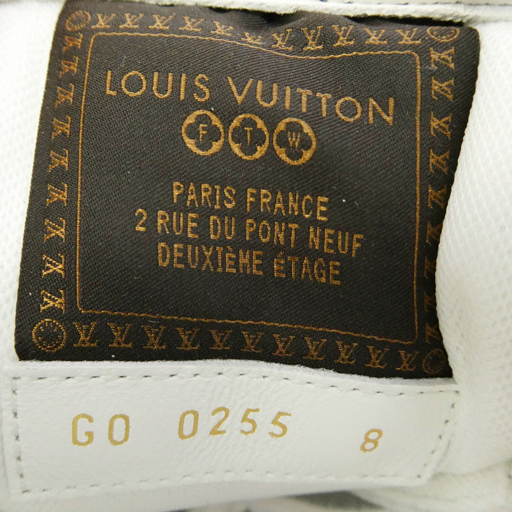 LOUIS VUITTON ルイ・ヴィトン 1AIKF6 buttersoft sneakers バター ソフト ローカット スニーカー ホワイト系 8【極上美品】【中古】