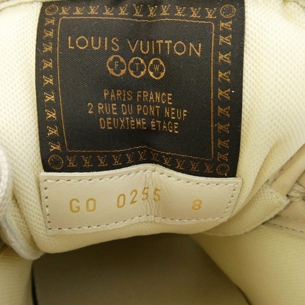 LOUIS VUITTON ルイ・ヴィトン buttersoft sneakers バター ソフト ローカット スニーカー ベージュ系 8【極上美品】【中古】