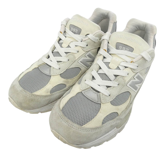 NEW BALANCE ニューバランス 20SS M992NC 992 USA製 ローカット スニーカー グレー系 オフホワイト系 27.5cm【中古】