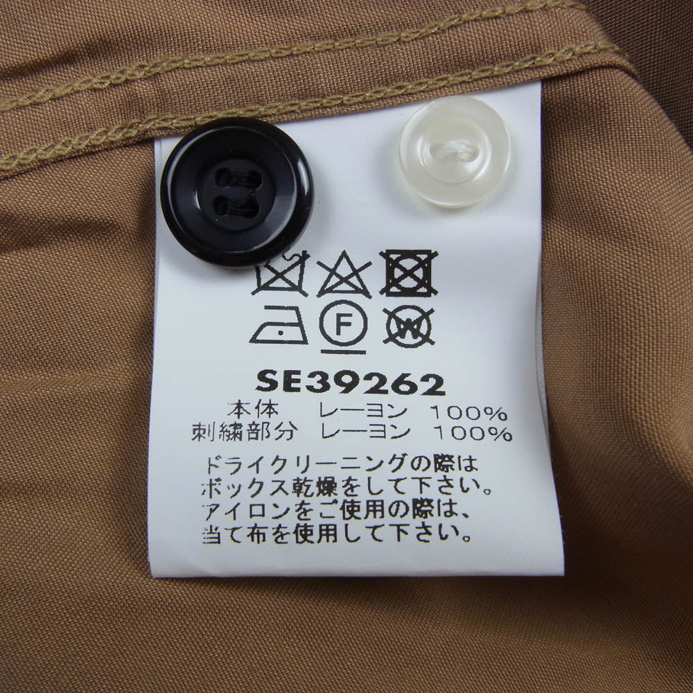 STYLE EYES スタイルアイズ SE39262 RAYON BOWLING SHIRT ANN'S CORDIAL INN ボウリング ボーリング 半袖 シャツ ブラウン系 S【中古】