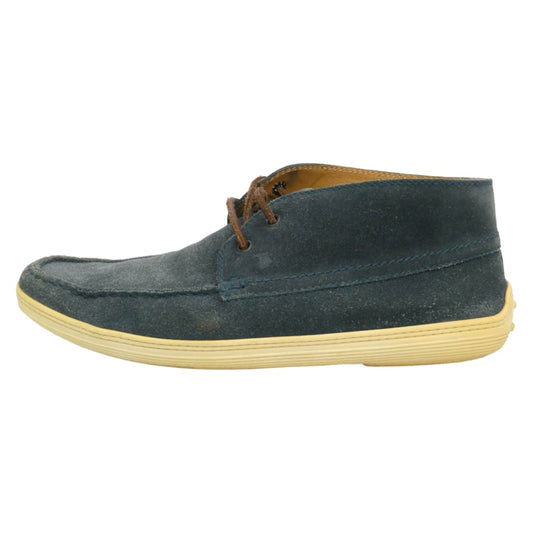 TOD’S トッズ POLACCO MARLIN HYANNISPORT ポラッコ マーリン ハイアニスポート スエード レザー シューズ ダークネイビー系 8【中古】