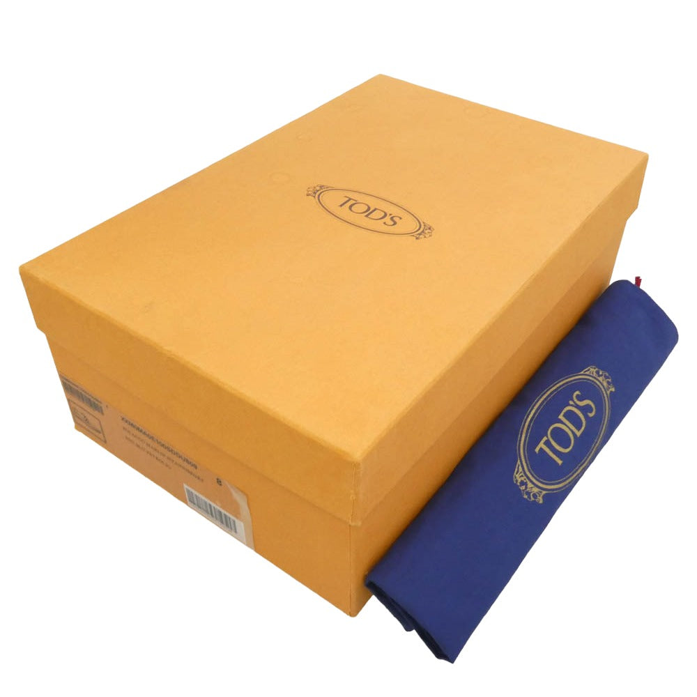 TOD’S トッズ POLACCO MARLIN HYANNISPORT ポラッコ マーリン ハイアニスポート スエード レザー シューズ ダークネイビー系 8【中古】