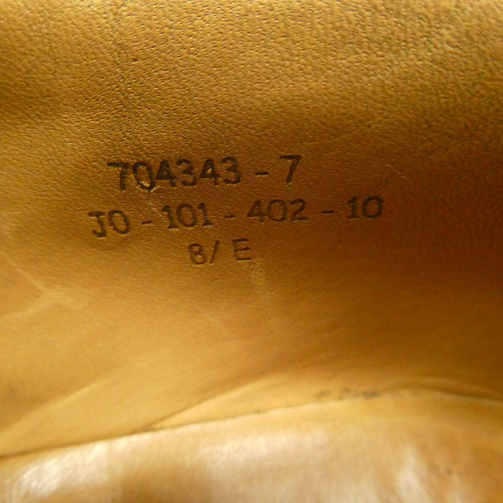 ジェイエムウエストン 402 Flore Oxford Shoe フロール オックスフォード 内羽根 革靴 レザー ビジネス ドレス シューズ ブラック系 8/E【中古】
