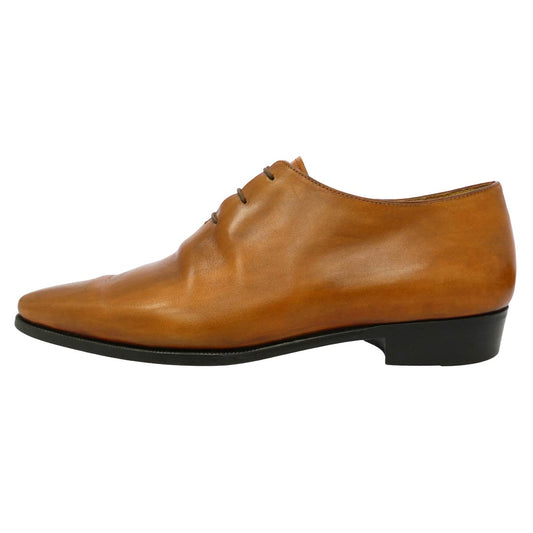 Berluti ベルルッティ 0650 Alessandro アレッサンドロ タトゥー ホールカット ポインテッドトゥ レースアップ レザーシューズ ブラウン系 UK8【中古】