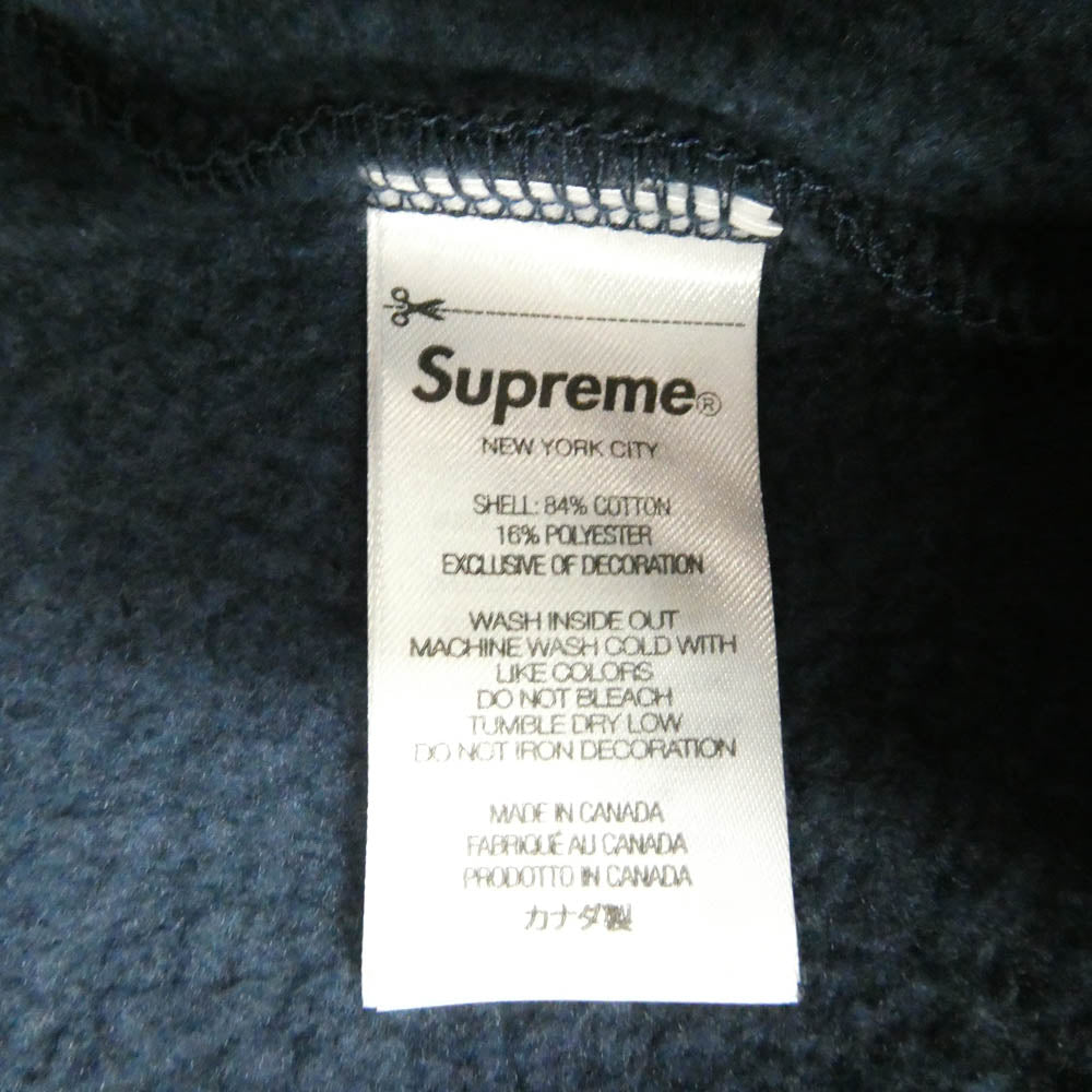 Supreme シュプリーム 25AW S Logo Zip Up Hooded Sweatshirt ロゴ ジップアップ フーデッド スウェットシャツ パーカー ネイビー系 M【極上美品】【中古】