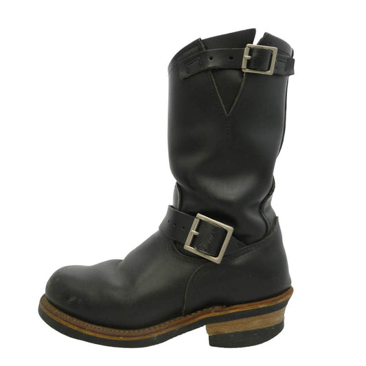 RED WING レッドウィング 2268 ENGINEER BOOTS MADE IN USA USA製 米国製 エンジニアブーツ ブラック系 US5.5【中古】