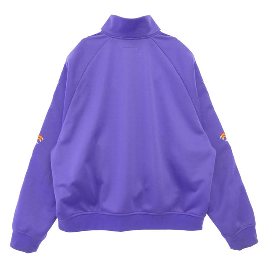 doublet ダブレット 18AW 18AW18BL78 CHAOS EMBROIDERY TRACK JACKET カオス エンブロイダリー 刺繍 トラック ジャケット ジップアップ ブルゾン パープル系 M【中古】