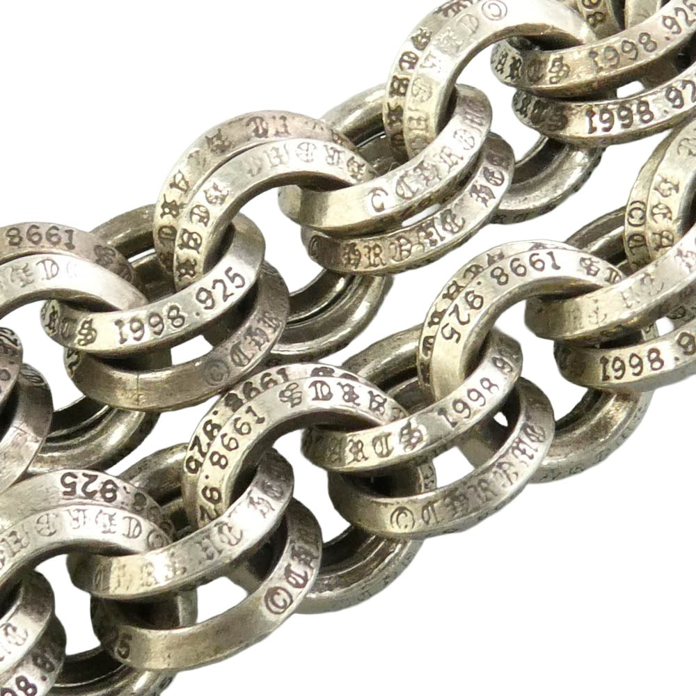 CHROME HEARTS クロムハーツ(原本無) DOUBLE B RING ダブルBリング ブレスレット シルバー系【中古】
