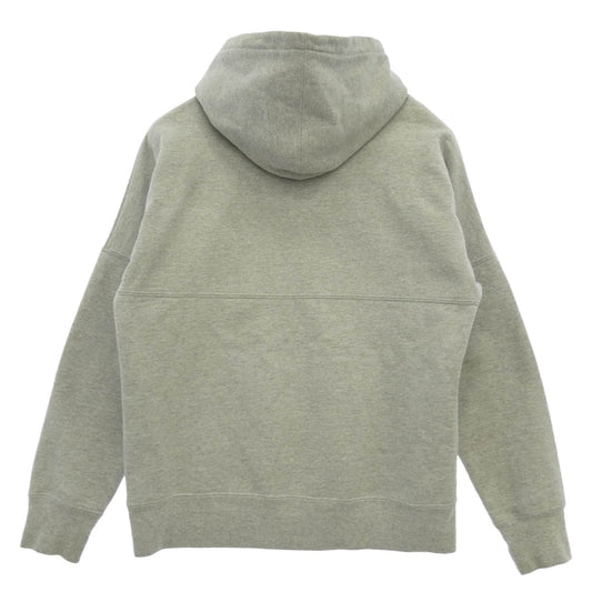 Supreme シュプリーム 14AW Banner Pullover Hoodie バナー プルオーバー フーディー ロゴ パーカー グレー系 M【中古】