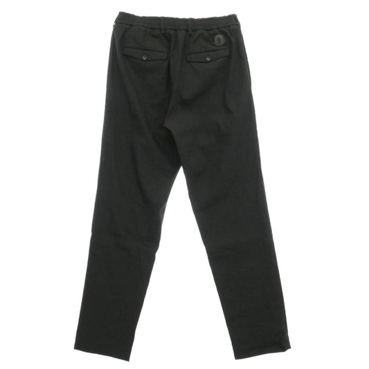 MONCLER モンクレール L10912A00020 PANTALONE SPORTIVO テクニカルリネンブレンド素材 パンタローネ スポルティーボ パンタロン イージー スラックスパンツ ブラック系 44【中古】