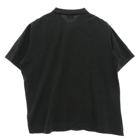 BALENCIAGA バレンシアガ 25SS 828531 TSVC7 Laurel Solid S/S Polo Shirt ローレル クラシック BBロゴ刺繍 半袖 ポロシャツ ブラック系 S【中古】