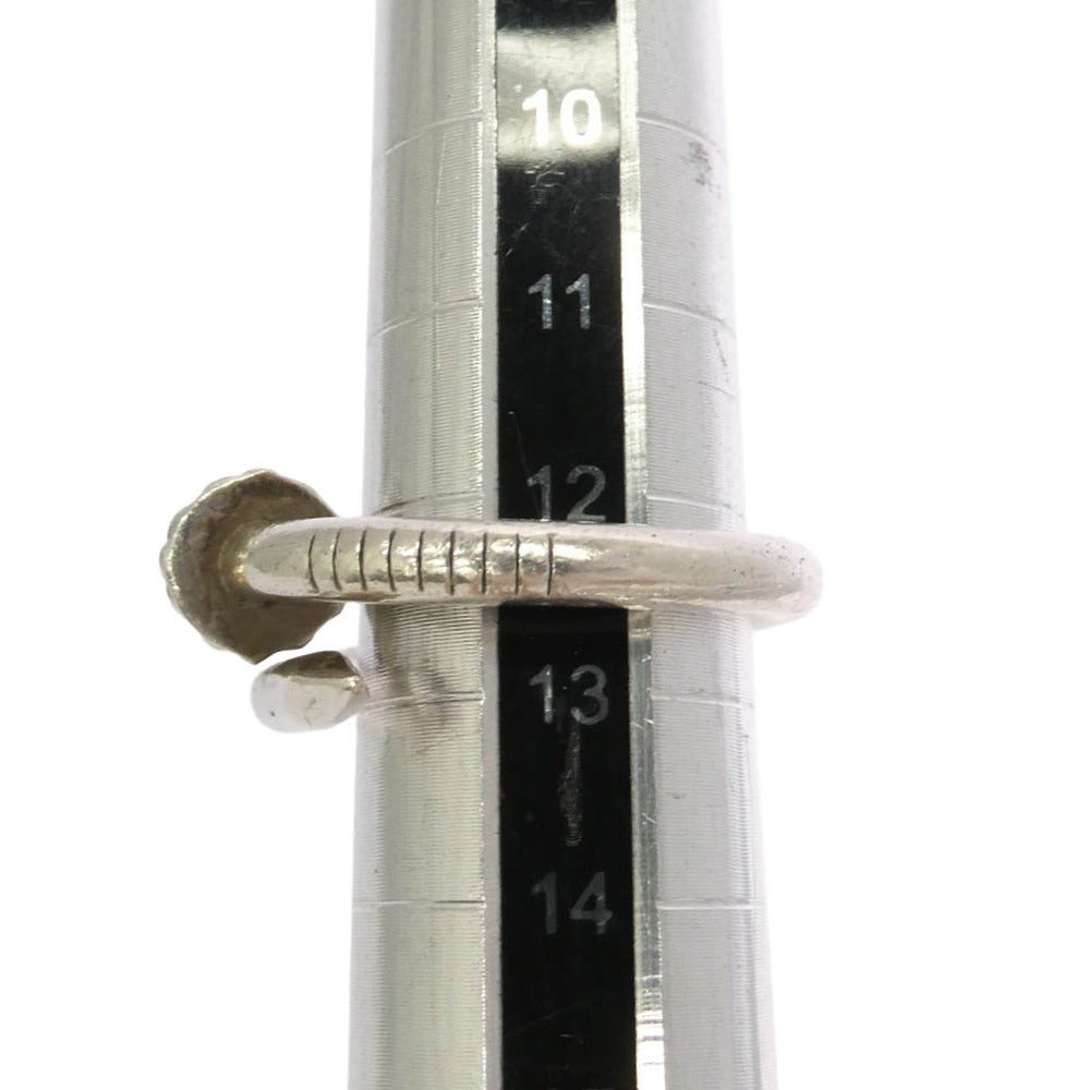 CHROME HEARTS クロムハーツ(原本無) NAIL CRSBALL ネイル クロスボール リング シルバー系 12.5号【中古】