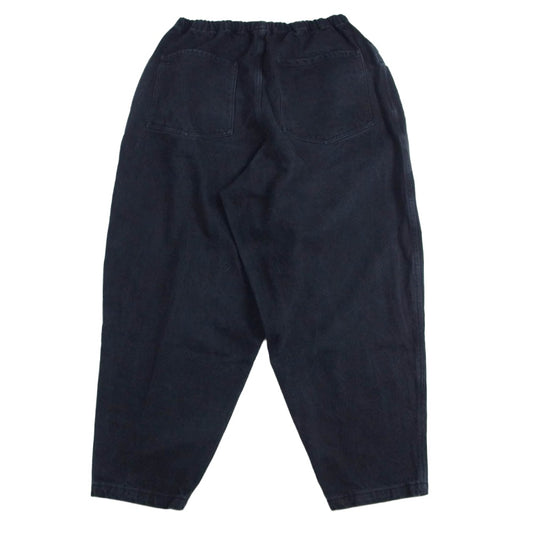 COMOLI コモリ 25SS B01-03009 ブラックドリルテーパードパンツ ブラック系 1【中古】