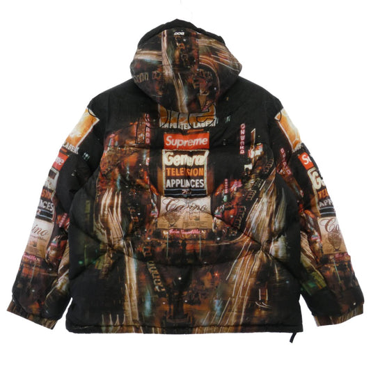 Supreme シュプリーム THE NORTH FACE ノースフェイス 22AW ND52205I × The North Face ザノースフェイス 800-Fill Half Zip Hooded Pullover ハーフジップ フーデッド プルオーバー ダウンジャケット マルチカラー マルチカラー系 L【極上美品】【中古】