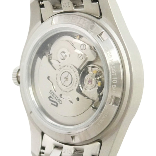 SEIKO セイコー SBSC011 5SPORTS GMT ファイブスポーツ 自動巻き 腕時計 シルバー系【美品】【中古】