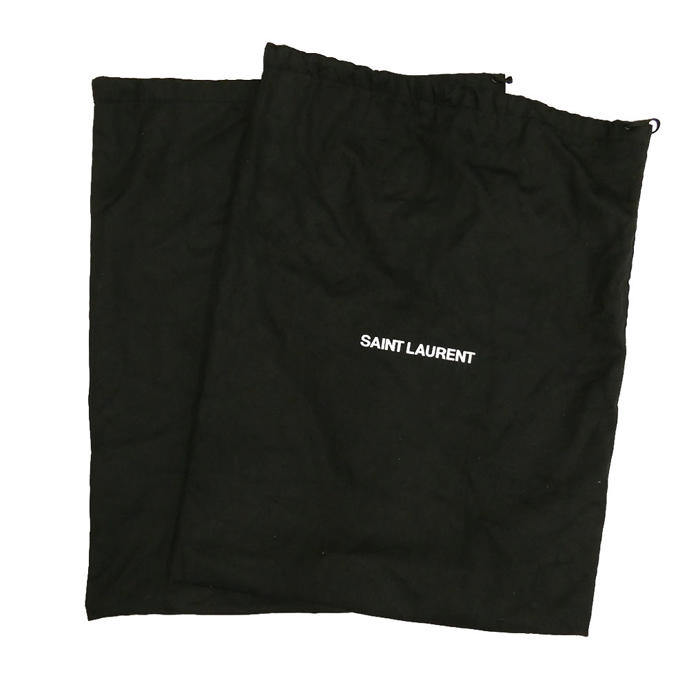 SAINT LAURENT サンローラン 732111 VASSILI ZIPPED BOOTS IN SMOOTH LEATHER ヴァッシーリ サイドジップ スムースレザー ヒールブーツ ブラック系 41【中古】