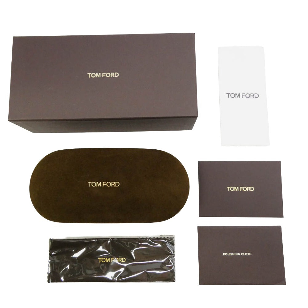 TOM FORD トムフォード TF1122-D 日本企画モデル ウェリントンシェイプ カラー レンズ サングラス ブラック系 52□20 145【美品】【中古】