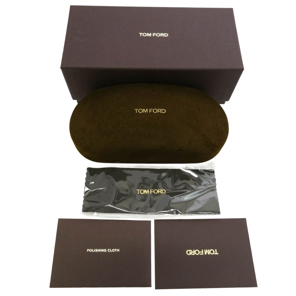 TOM FORD トムフォード TF6007-D-B アジアンフィット ウェリントン メガネ ブラウン系 52□21 145【極上美品】【中古】
