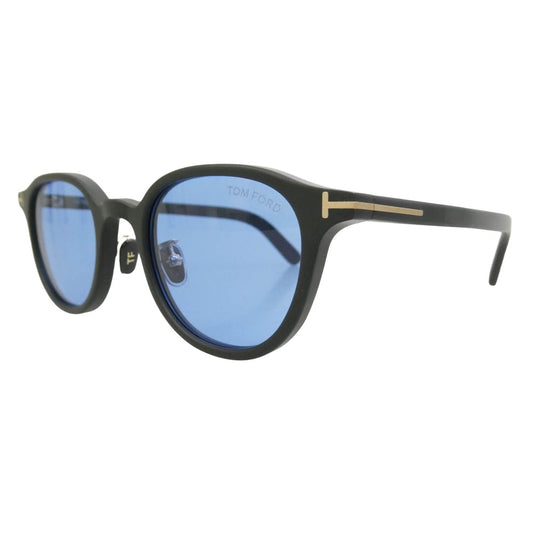 TOM FORD トムフォード TF-977D アジアンフィット ウェリントンフレーム カラーレンズ サングラス メガネ アイウェア ブラック系 48□22 145【極上美品】【中古】
